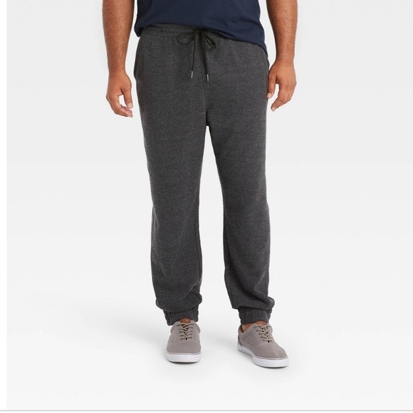 Goodfellow Men's Big & Tall Tapered Thermal Jogger Pants Black Size 4XLT New! - Picture 2 of 10